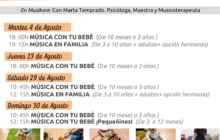AGOSTO. Talleres de Fin de Semana